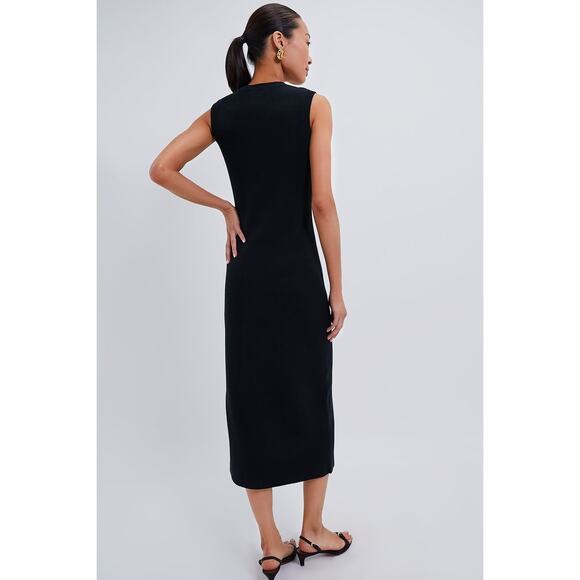 HYACINTH HOUSE Black Knit Richie Maxi Dress Size M NWT Retail $178 Tuckernuck - Picture 2 of 8